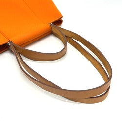 HERMES Cabas PM 2-Way Bag, Handbag, Tote Toile H, Women's, Orange