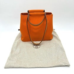 HERMES Cabas PM 2-Way Bag, Handbag, Tote Toile H, Women's, Orange