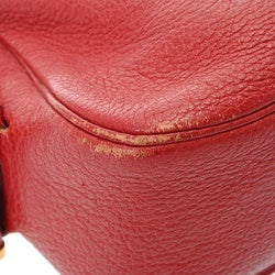 HERMES Hermes Sacoche Red □C stamp (circa 1999) Women's Buffle Skipper Tote Bag B Rank Used Ginzo