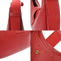 HERMES Hermes Sacoche Red □C stamp (circa 1999) Women's Buffle Skipper Tote Bag B Rank Used Ginzo