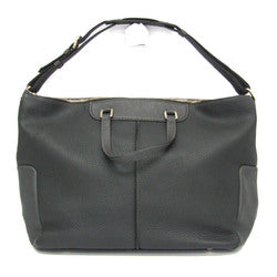 Tod's 2-way Bag Women Leather Handbag,Shoulder Bag Dark Gray