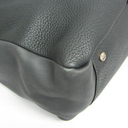 Tod's 2-way Bag Women Leather Handbag,Shoulder Bag Dark Gray