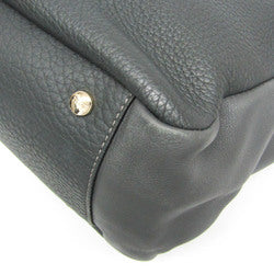 Tod's 2-way Bag Women Leather Handbag,Shoulder Bag Dark Gray