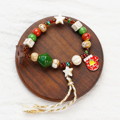 New Best-selling Christmas Bracelet And Beaded Necklace Small Decorative Gift