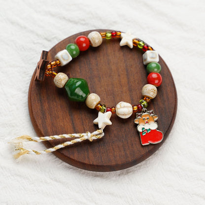 New Best-selling Christmas Bracelet And Beaded Necklace Small Decorative Gift