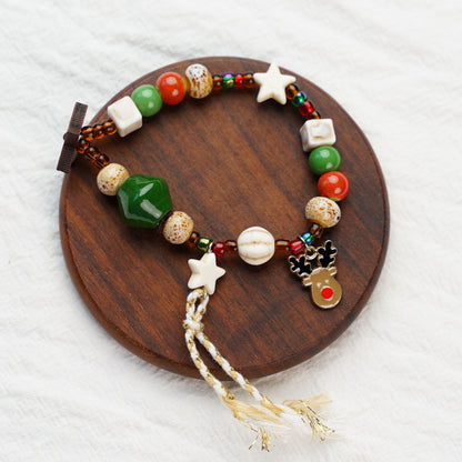 New Best-selling Christmas Bracelet And Beaded Necklace Small Decorative Gift