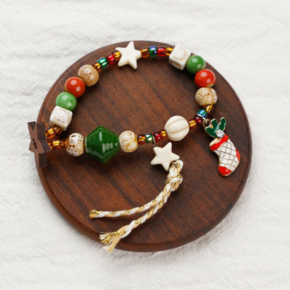 New Best-selling Christmas Bracelet And Beaded Necklace Small Decorative Gift