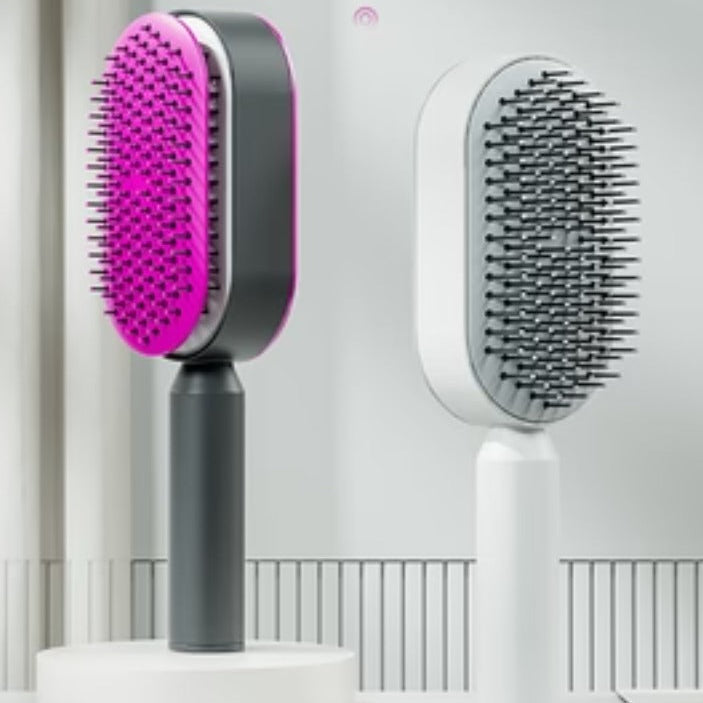 Women Fashion 3D Hair Growth Comb Hairbrush Self-Cleaning Hair Brush Self Cleaning Hair Brush For Women Massage Scalp Promote Blood Circulation Anti Hair Loss