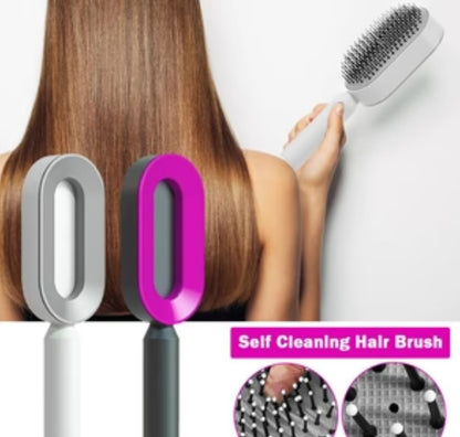 Women Fashion 3D Hair Growth Comb Hairbrush Self-Cleaning Hair Brush Self Cleaning Hair Brush For Women Massage Scalp Promote Blood Circulation Anti Hair Loss